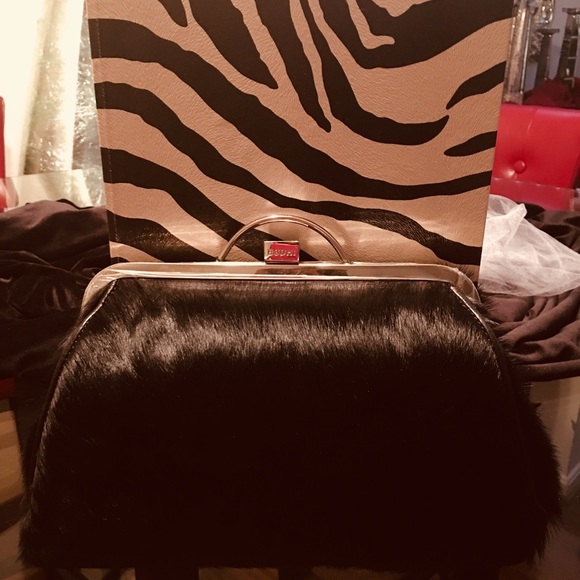 Bodhi Designer Fur Clutch - Picture 2 of 4